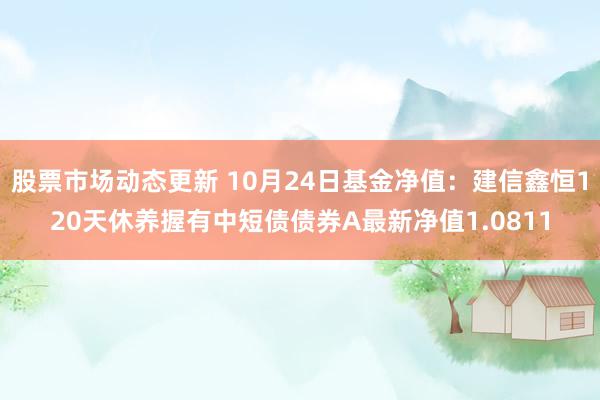 股票市场动态更新 10月24日基金净值：建信鑫恒120天休养握有中短债债券A最新净值1.0811