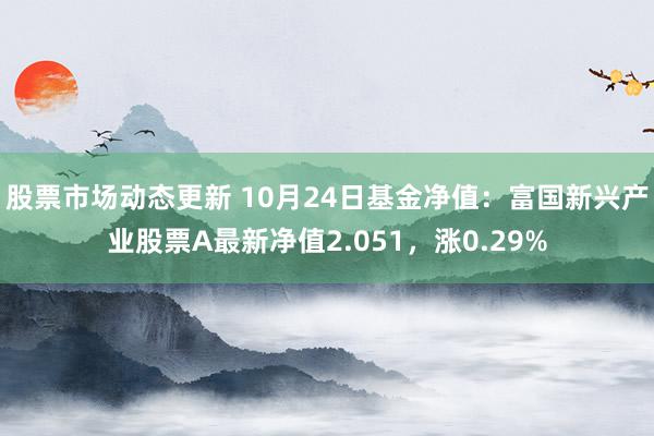 股票市场动态更新 10月24日基金净值：富国新兴产业股票A最新净值2.051，涨0.29%