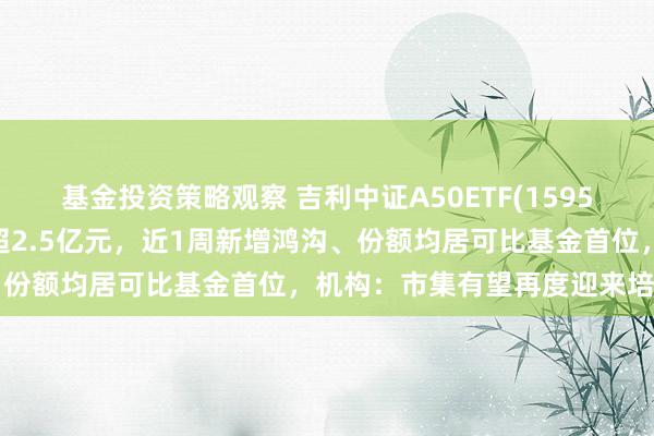 基金投资策略观察 吉利中证A50ETF(159593)近5日计较“吸金”超2.5亿元，近1周新增鸿沟、份额均居可比基金首位，机构：市集有望再度迎来培育窗口