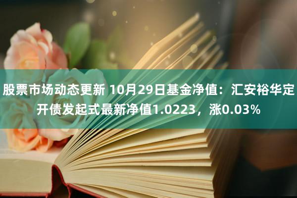 股票市场动态更新 10月29日基金净值：汇安裕华定开债发起式最新净值1.0223，涨0.03%