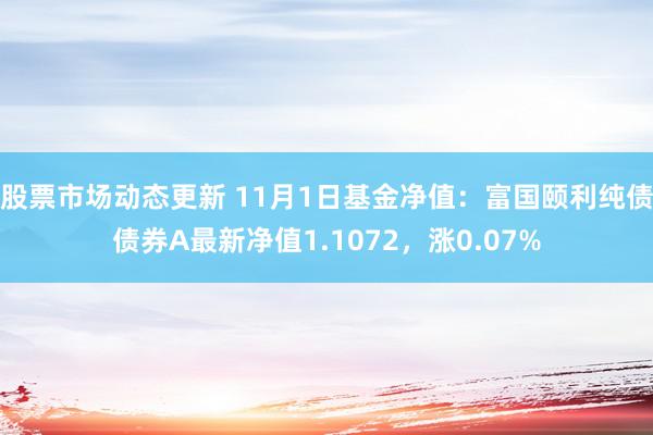 股票市场动态更新 11月1日基金净值：富国颐利纯债债券A最新净值1.1072，涨0.07%