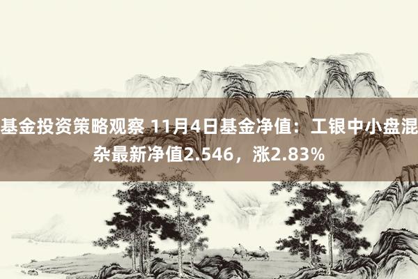 基金投资策略观察 11月4日基金净值：工银中小盘混杂最新净值2.546，涨2.83%