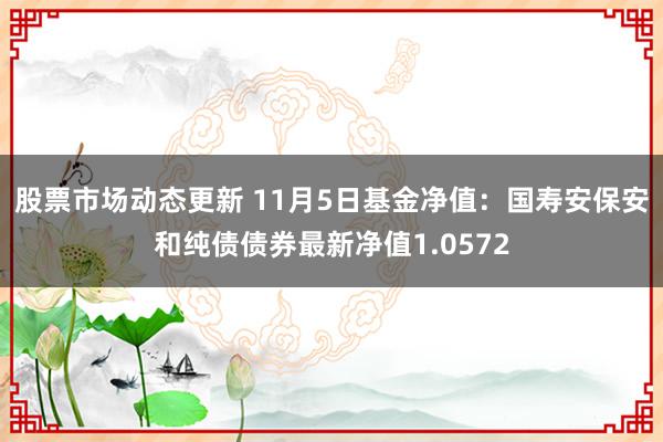 股票市场动态更新 11月5日基金净值：国寿安保安和纯债债券最新净值1.0572