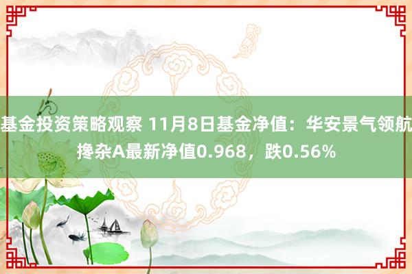 基金投资策略观察 11月8日基金净值：华安景气领航搀杂A最新净值0.968，跌0.56%