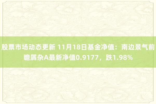 股票市场动态更新 11月18日基金净值：南边景气前瞻羼杂A最新净值0.9177，跌1.98%