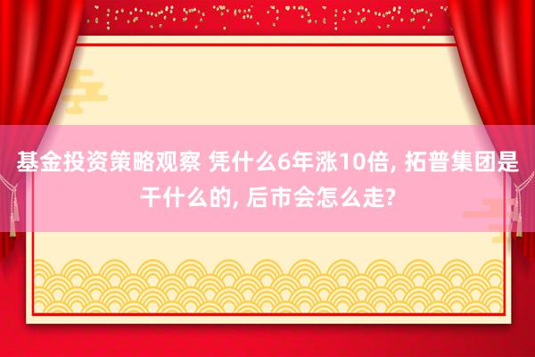 基金投资策略观察 凭什么6年涨10倍, 拓普集团是干什么的, 后市会怎么走?