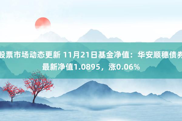 股票市场动态更新 11月21日基金净值：华安顺穗债券最新净值1.0895，涨0.06%