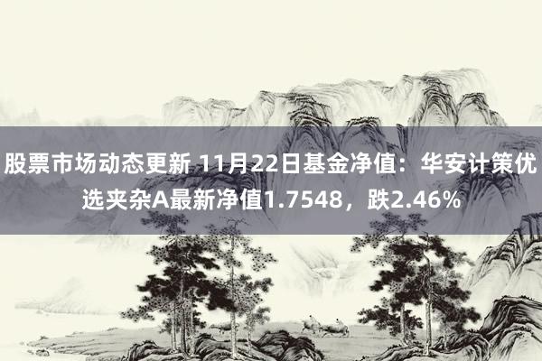 股票市场动态更新 11月22日基金净值：华安计策优选夹杂A最新净值1.7548，跌2.46%